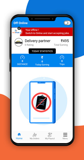Android application RytPick Driver screenshort