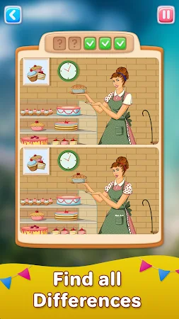 Game screenshot 違いを見つける・間違い探し・絵あわせパズル・まちがいさがし mod apk