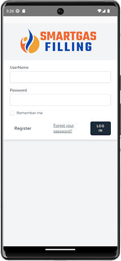 Android application SmartGas Filling screenshort