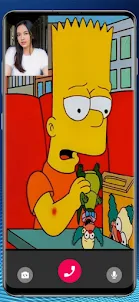 Bart Simpson Video Call