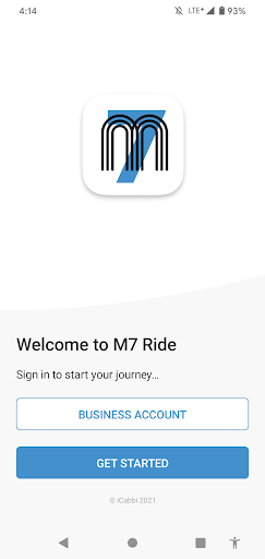 Android application M7 Ride screenshort
