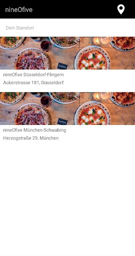 Android application nineOfive screenshort