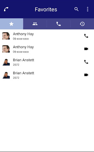 Android application UNIVERGE ST500 screenshort
