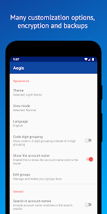 Aegis Authenticator - Two Factor (2FA) app