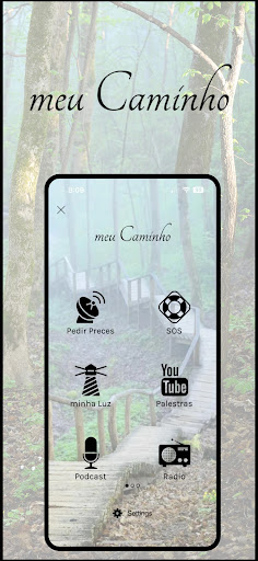 Android application meu Caminho screenshort