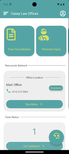 Android application Casey Law Offices screenshort