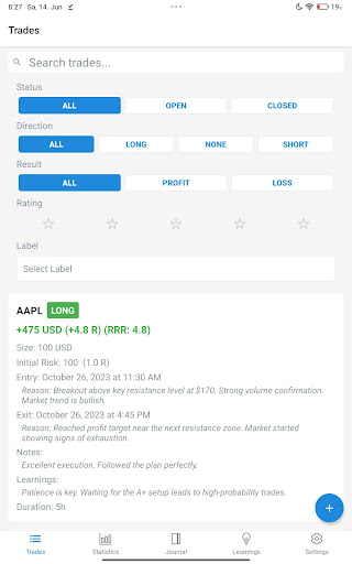 TradingLog - Trading Journal