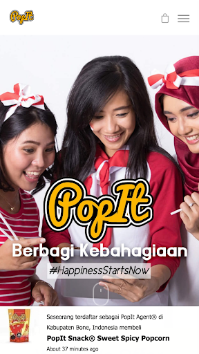 Android application PopIt Snack: Reseller App screenshort