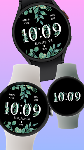 Floral Watch Face for Women 1 Screenshot 2 - AppWisp.com
