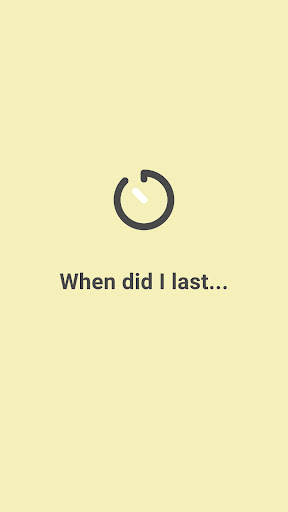 Android application WDIL: When Did I Last screenshort