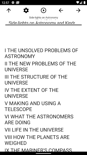 Android application Book, Side-lights on Astronomy screenshort