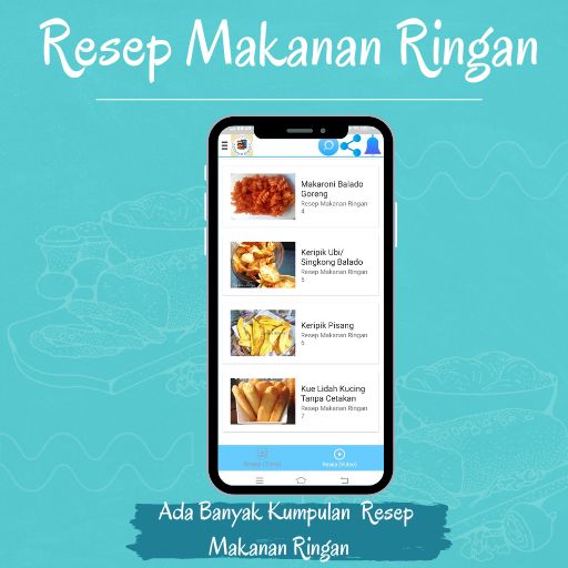 Android application Resep Makanan Ringan Lengkap screenshort