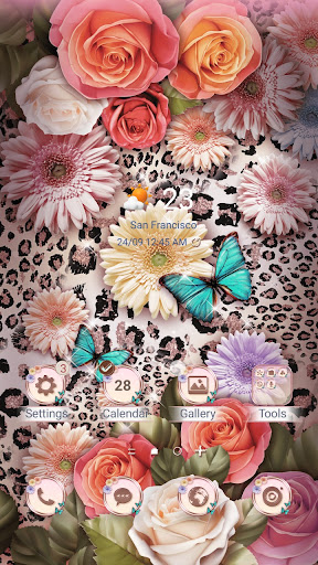 Android application Glitter Leopard Rose-Wallpaper screenshort