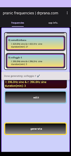 Pranic Frequencies Screen 3