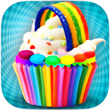 DIY Rainbow Cupcake Maker - Kids Cooking Game icon