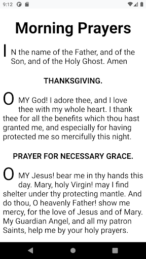 Traditional Catholic Prayers Screen 2