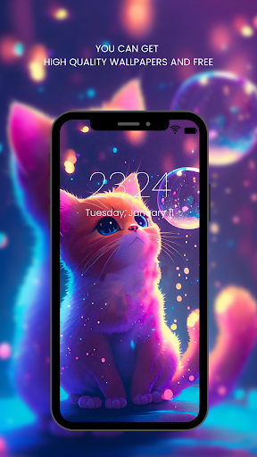 Cute Cat Wallpaper HD Screenshot 3 - AppWisp.com