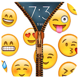 Emoji Emoticons Zipper Lock icon