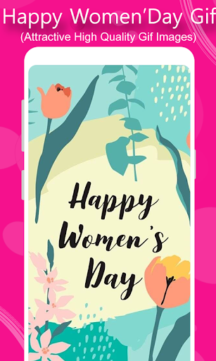 Android application Happy Women's Day GIF screenshort