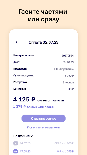 Денум - Плати частями Screen 3