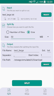 File Splitter & Merger