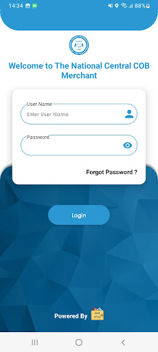 Android application National Central COB Merchant screenshort