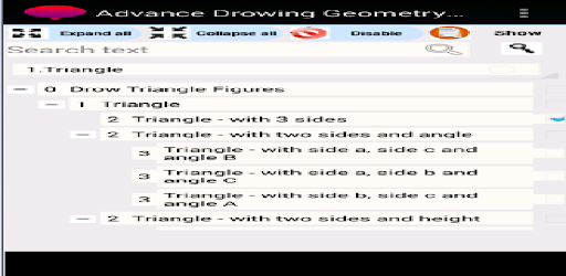 Android application AdvancedDrawingGeometryFigures screenshort