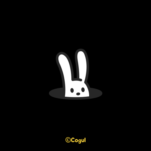 카카오톡 테마 - 까꿍토끼_블랙옐로 (카톡테마) logo