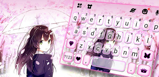 Sakura Girl Keyboard Theme