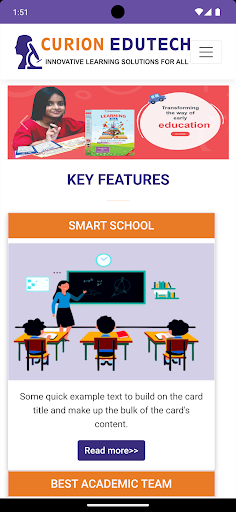 Android application Curion Edutech screenshort
