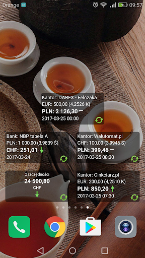 Android application Kursarz Walutowy - kursy walut screenshort