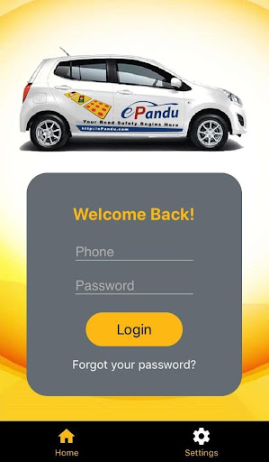 Android application ePandu screenshort
