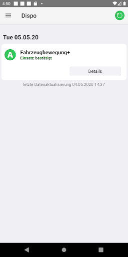 Android application Twerenbold Intern screenshort