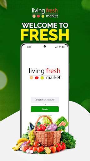 Android application Living Fresh Market screenshort