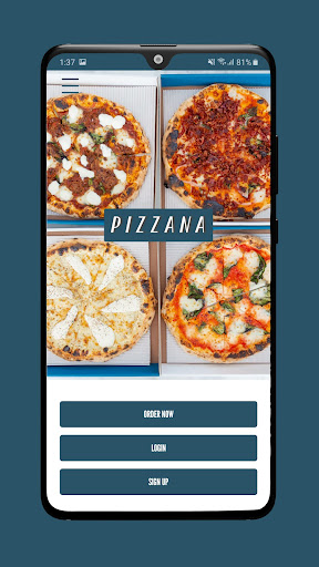 Android application Pizzana Now screenshort