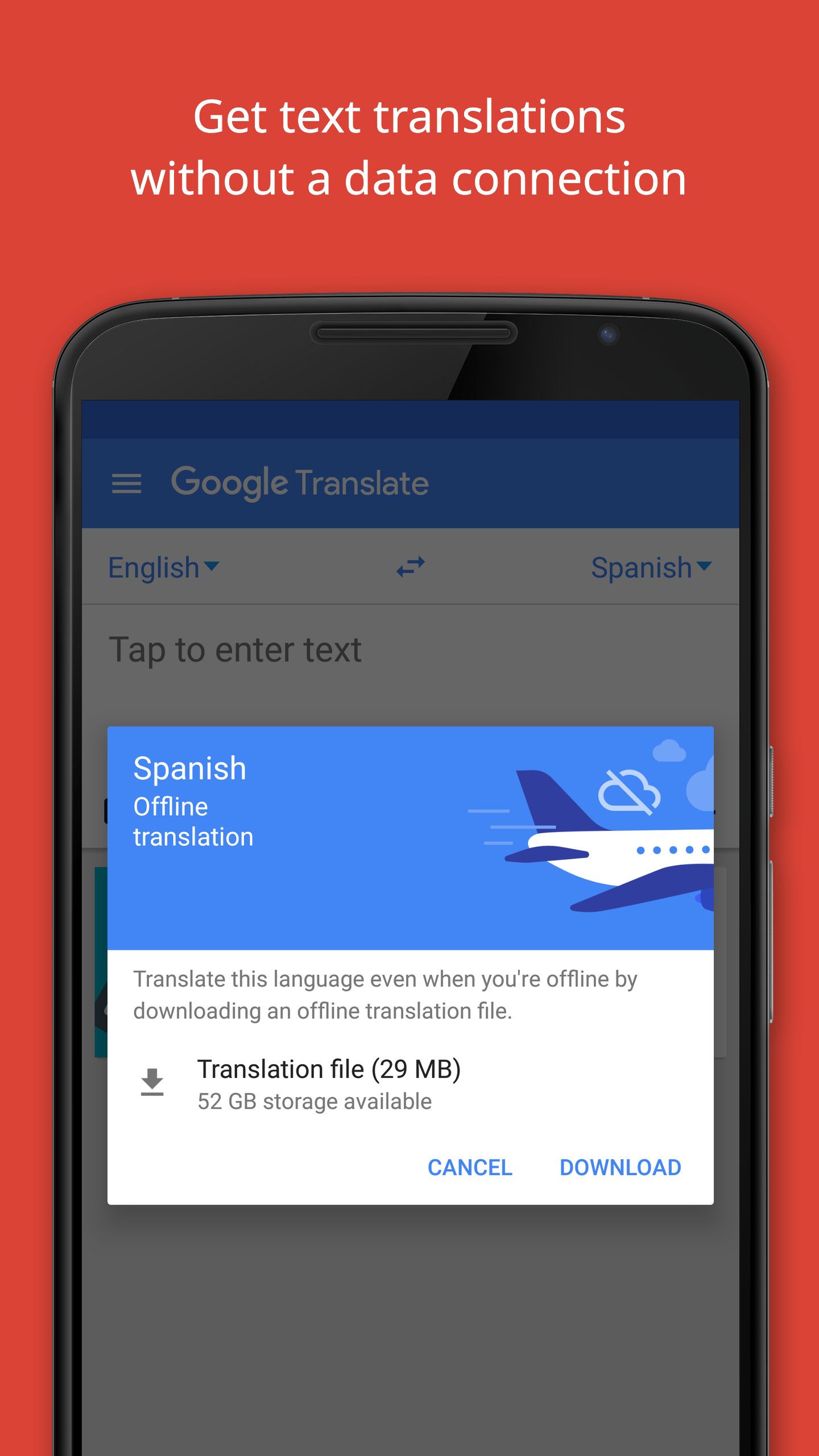 Android application Google Translate screenshort