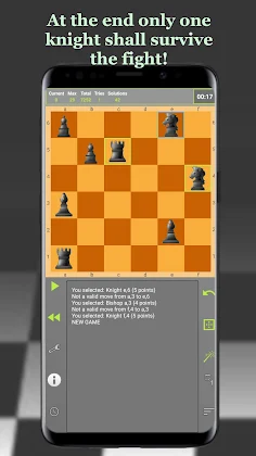 Knights fight - chess puzzles - Screenshot 2