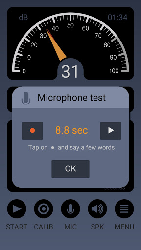 Screenshot of Decibel Meter Pro