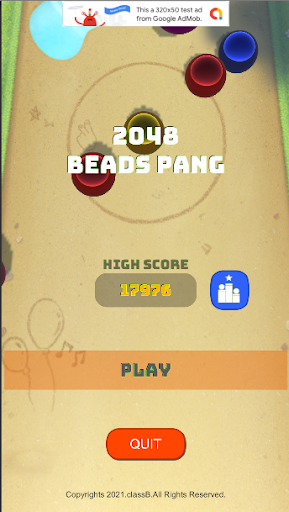 Android application 2048 Beads Pang screenshort