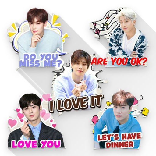 Chat Sticker WA Astro Kpop Boy دانلود در ویندوز