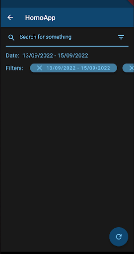 Android application HomoApp screenshort
