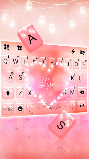 Pink Heart Lights Keyboard Bac Screen 2