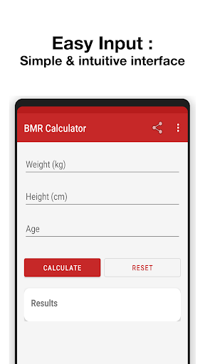 BMR Calculator screenshot 1