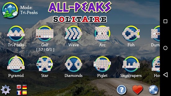 All-Peaks Solitär Screenshot