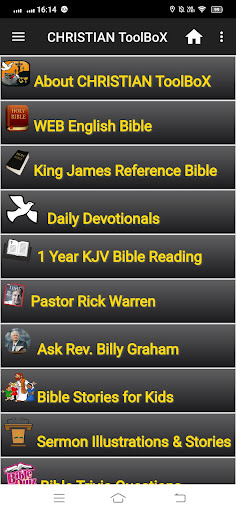 Android application CHRISTIAN ToolBoX screenshort