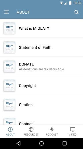 Android application MIQLAT.ORG screenshort