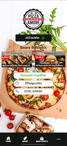 Android application Pizza Amore Gummersbach screenshort