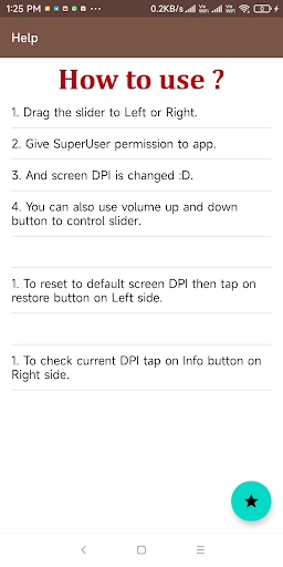 Screenshot of DPI Changer Change Resolution