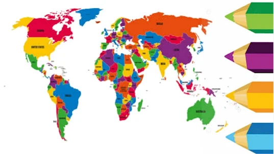 Mewarnai Peta Negara Dunia