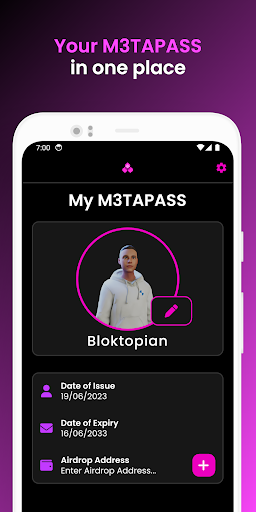 M3TAPASS Screen 3
